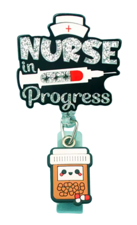 nurse in progress id holder